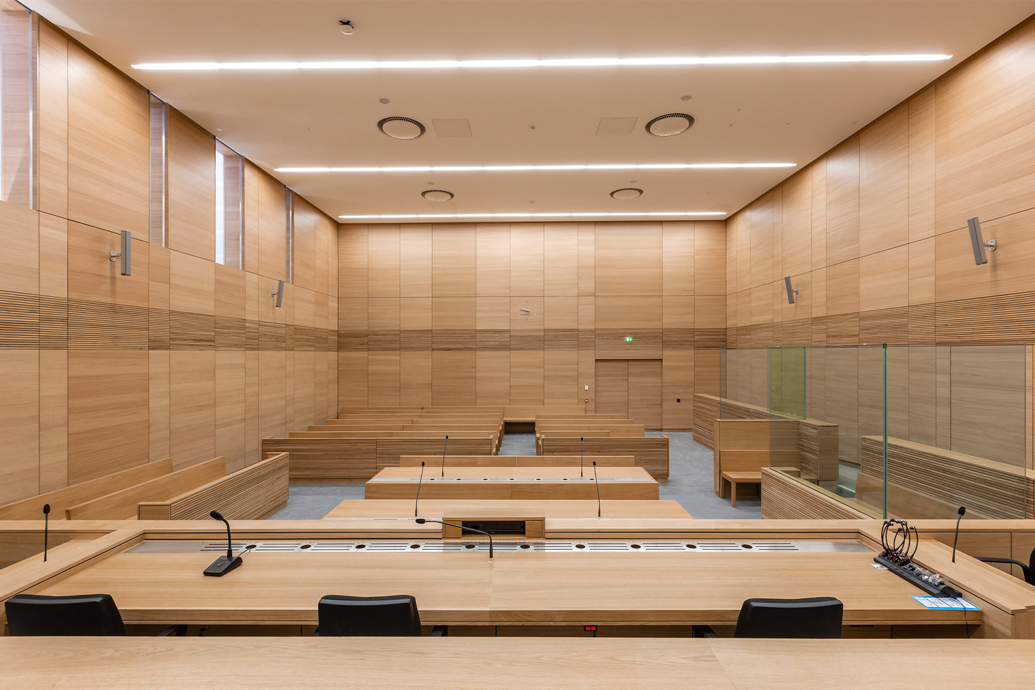 Interior of an Irish courtroom